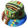 Chapeau bob ethnique vert Dashiki