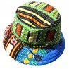 Chapeau bob ethnique vert Dashiki