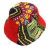 Chapeau bob ethnique rouge Dashiki