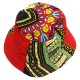 Chapeau bob ethnique rouge Dashiki