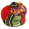 Chapeau bob ethnique rouge Dashiki