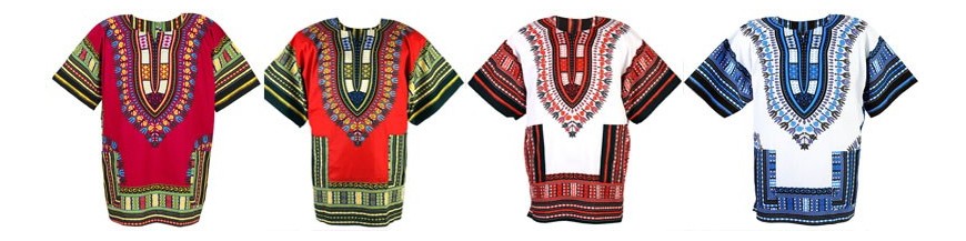 Camisetas Dashiki Mujer