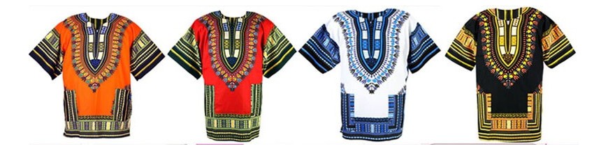 Camisetas Dashiki Hombre