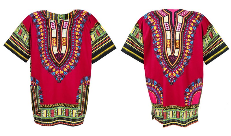 Camisa y camiseta Dashiki rosa | Yamado / Angelina