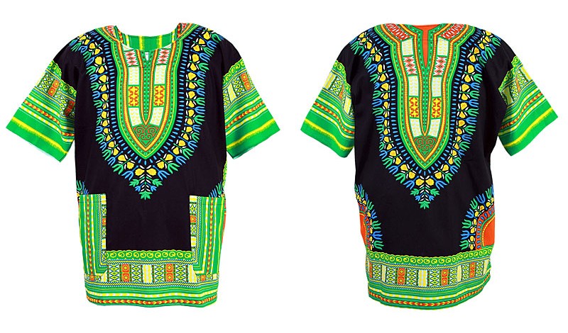 Camicia e Maglietta Dashiki verde | Yamado / Angelina