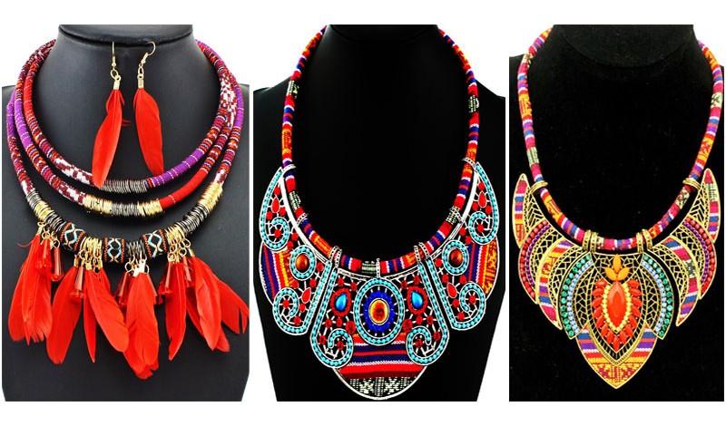 5 beautiful ethnic bohemian necklaces to wear or to offer
