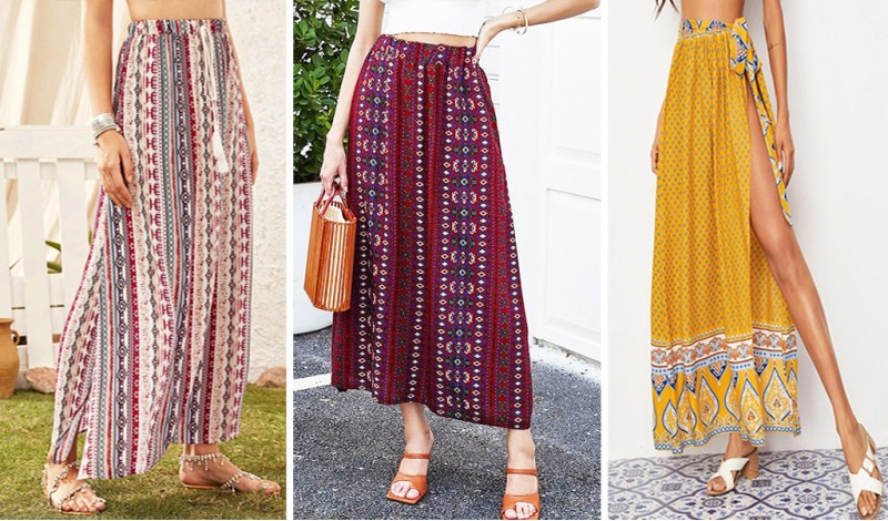 How to wear the bohemian skirt ?