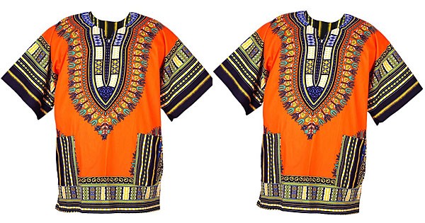 Chemise & T-shirt Dashiki orange  | Yamado / Angelina