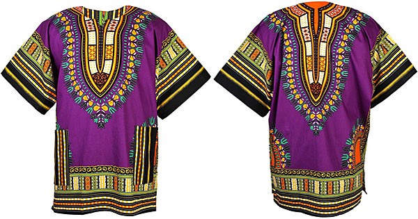 Purple Dashiki Shirt & T-shirt | Yamado / Angelina
