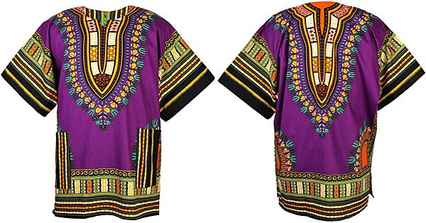 Camicia e Maglietta Dashiki Viola | Yamado / Angelina