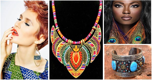 Parure Ethnique Artisanale En Os Poli Et Vernis - Collier Et Boucles D'oreilles - Style Cochin - Neuf Sans Emballage