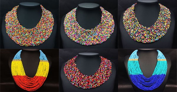 Idées Cadeaux | Colliers de perles multicolores