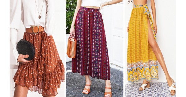 How to wear the bohemian skirt ?